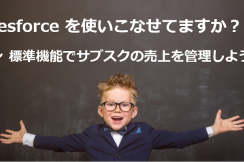 Salesforce標準機能でサブスク売上管理【概要編】