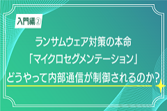 【入門編2】ランサムウェア対策の本命「マイクロセグメンテーション」|内部通信制御解説編